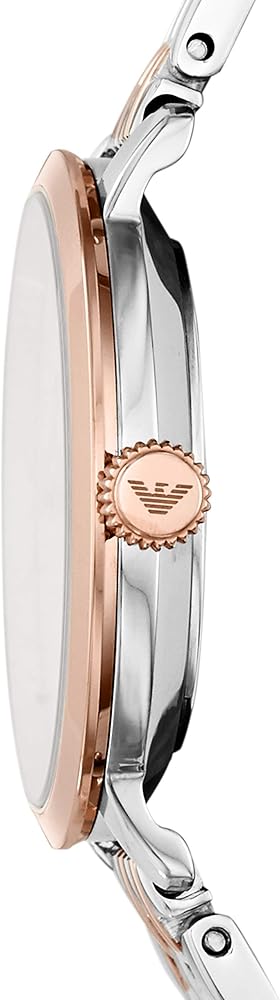 Emporio Armani Modern Slim Analog Mother of Pearl Dial Two Tone Steel Strap Watch For Women - AR11157 - Image 5